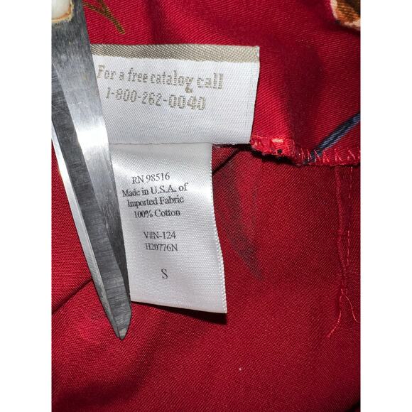 Coldwater Creek Fall berries and nuts Long autumn wrap cotton skirt women small - Picture 8 of 8